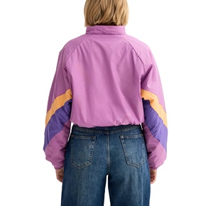 Veste coupe-vent pour femme tendance, en nylon, séchage rapide, imperméable, service OEM, logo personnalisé, vestes à blocs de couleur - Product Image 2