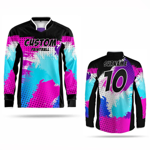 Maillot de paintball personnalisé par sublimation, durable, léger, séchage rapide, respirant, fournisseur d'uniformes d'équipe - Product Image 1