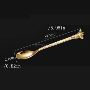 Premium Quality Giraffe Head Handle Handmade <b>Coffee</b> <b>Spoon</b> - Product Image 3