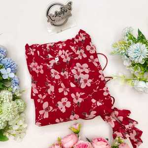 ชุดเดรสยาวสไตล์อินเดียปากีสถานสำหรับผู้หญิงไซส์ XL ผ้าจอร์เจตต์พิมพ์ลายแขนยาว ชุดลำลองสไตล์เกาหลี พิมพ์ลายดิจิทัลสำหรับชาวมุสลิม - Product Image 2