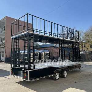 Remorque de nourriture d'affichage de camion d'étape électrique d'ascenseur automatique d'approvisionnement d'usine de 20 pieds 40 pieds avec la double-decker - Product Image 1