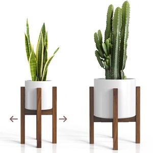 Wholesale Mango Wood Two-Tiered <b>Planter</b> Stand - Elegant Design - Product Image 6