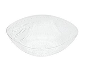 <b>Large</b> Premium Transparent Acrylic <b>Bowl</b> with Elegant Embossed Patterns and Crystal-Clear Finish - Product Image 1