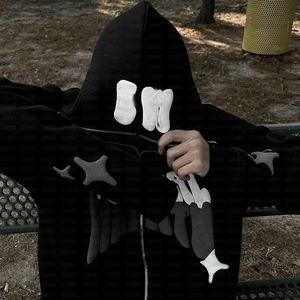 High Quality Custom Logo 3D Puff Print Hoodie Heavyweight Thick Fleece Men Oversized Boxy Pullover Streetwear Sweatshirt OEM - Product Image 3