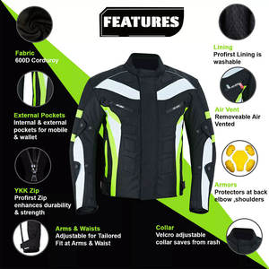 Chaqueta de Cuero Genuino de Alta Calidad para Hombre, Personalizada, de Manga Larga, para Exteriores, Ligera, para Motocicleta, Nueva Llegada, Superventas - Product Image 5
