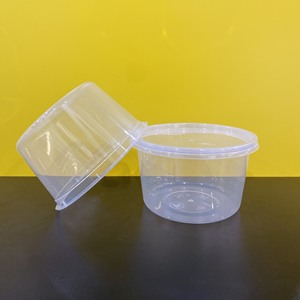 Eco-friendly Injection 350/500ml Round Shape <b>Plastic</b> Food Containers With Lids for Food Storage <b>Box</b> Transparent Microwave Safe - Product Image 1