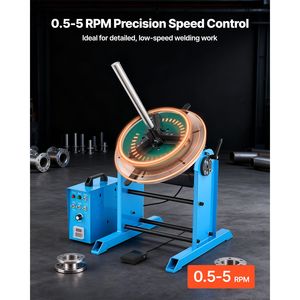 Positionneur de soudage rotatif, capacité de charge de 441 lb, table inclinable à 45/90 degrés, 0,5-5 tr/min - Product Image 4