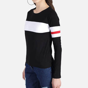 T-shirt décontracté à manches longues et col rond pour femme, couleur jaune moutarde, tissu polaire, coupe régulière, respirant, couleur unie pour l'hiver - Product Image 4