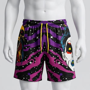 Men’s Custom Printed Board Shorts Quick Dry Swim Trunks Beach Shorts <b>Elastic</b> Waist Drawstring Surf Shorts Lightweight Breathable - Product Image 6