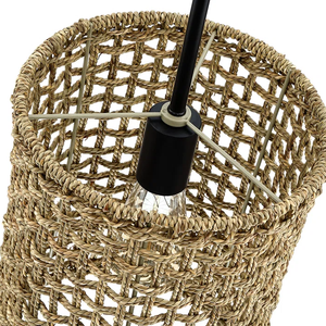 Hot Selling Eco Friendly Natural Seagrass Hanging Lampshade Artisan Woven Ceiling Light Cover - Product Image 2