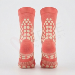 Chaussettes courtes pour hommes, motif géométrique corail, tricotées, respirantes, en spandex et polyester, style sportif d'été - Product Image 2