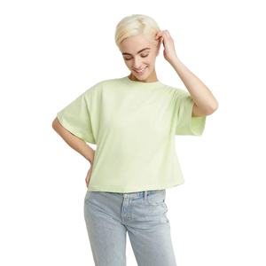 Best Quality Customized Crop <b>Tops</b> For Women's Cotton Breathable Crew Neck Streetwear Tee Custom Logo & Private Label Available - Product Image 1