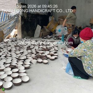 Bol en coquille de noix de coco MOP, best-seller, souvenir de Maurice, mosaïque incrustée, motif oiseau Dodo, bol en nacre du Vietnam - Product Image 4