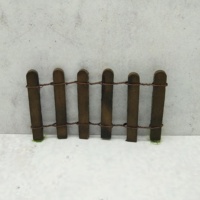 Aksesoris Rumah Boneka Miniatur 1:12 Set Hewan Kebun Binatang & Tanaman Model Kayu Plastik & Furnitur untuk Rumah Boneka