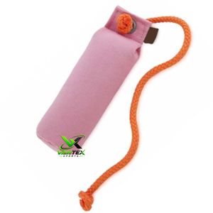VANTEX SPORTS Jouet d'entraînement pour chien et chat en toile rouge écologique, durable, léger et simple, avec poignée en corde orange, réutilisable, pour tous les animaux - Product Image 1