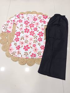 Ensemble coordonné floral élégant – Haut imprimé en rayonne et pantalon palazzo - Product Image 5