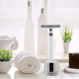 Rasoir de sécurité à double tranchant en acier inoxydable de qualité professionnelle pour hommes - Réutilisable, écologique, léger (15g) - Product Image 2