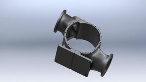 Boîtier de volute ou de conduit en Y pour pompe ou souffleur Yogi Engineering en fonte/aluminium/acier inoxydable Modèle de pompe 01 - Product Image 6