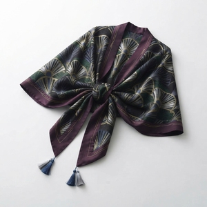 Châle en tricot doux et coloré à carreaux surdimensionné, écharpe épaisse et moelleuse à carreaux pour femme, en polyester, longue cape à franges oblongue - Product Image 5