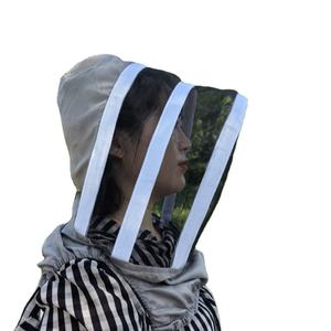Malla de protección facial de poliéster transpirable de 3 capas, ventilada, a prueba de abejas, de ajuste regular, para apicultura y uso en salas limpias - Product Image 1