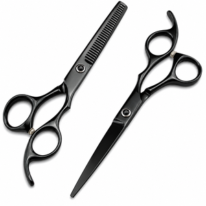 Ciseaux de coiffure dorés de 6 pouces pour coupe et effilage des cheveux, ensemble de ciseaux de barbier - Product Image 3