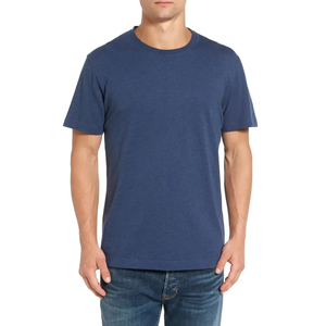 T-shirt en coton tendance pour homme, style universitaire, décontracté, pour jeunes, fabricant de vêtements de mode - Product Image 1