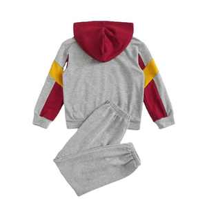 ชุดวอร์มเด็กแบบสวมใส่ประจำวัน เสื้อฮู้ดและกางเกงขายาว ชุดใส่สบาย - Product Image 4