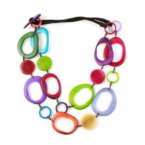 Collier en résine fait main avec pendentif en cristal, accessoires de mode, cadeau élégant pour lui ou elle, bijoux faits main - Product Image 3