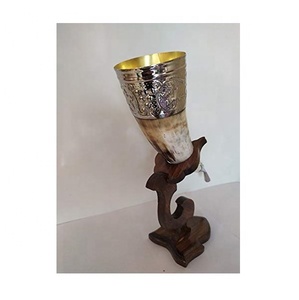 Cuerno de búfalo tallado ecológico de alta calidad, producto de restaurante de Hotel para el hogar, producto para beber cerveza, diseño Animal elegante - Product Image 6