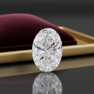 Diamant ovale certifié IGI 7.06 VVS2, diamant cultivé en laboratoire, neuf - Product Image 3