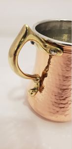 High Quality Pure Copper <b>Mug</b> Handle Modern Luxury Design <b>Large</b> Capacity Durable Different Sizes Wine Party-Perfect Drinkware - Product Image 4