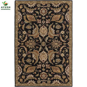 Tapis d'intérieur durables et rustiques, tapis en laine tuftés à la main pour salon, chambre et maisons modernes - Product Image 3