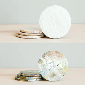 Juego de Posavasos de Resina de Alta Calidad con Diseño de Madreperla para Té y Café, Accesorios de Mesa de Calidad - Product Image 6