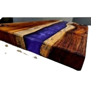 Planche à découper en résine de qualité supérieure avec design de rivière pour la maison Planche à découper en bois et en résine de bonne qualité Export par Aaliyan impex - Product Image 1