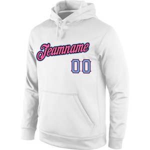 Sweat-shirt à capuche sport surdimensionné blanc et bleu marine personnalisé, avec poche unie de haute qualité pour homme - Product Image 5