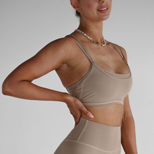 Sujetador deportivo sin costuras para yoga, de alto impacto, a prueba de golpes, fruncido, cómodo, transpirable, para entrenamiento, fitness, yoga, tallas grandes - Product Image 4