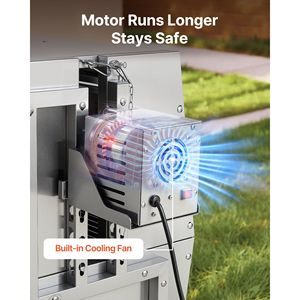 Asador de Carbón para Exteriores de 38W con Capacidad de 132 LBS, Asador Giratorio con Ruedas y 4 Niveles de Calentamiento para Cerdo y Cordero, Ideal para Camping y Barbacoa - Product Image 5