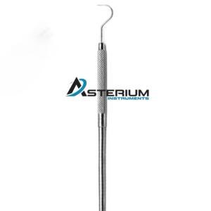 Sonda de Exploración Dental, Gancho Shepherd, Acero Inoxidable, Doble Extremo, Instrumento de Examen Oral con Mango Ergonómico - Product Image 3