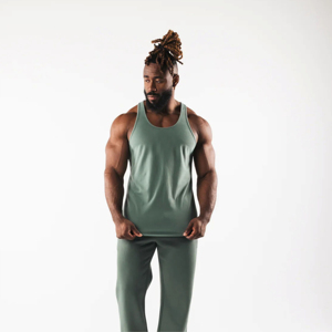 Men Tank Top Performance Training Vest Quick Dry Material Men Tank Top Stretch Cotton Gym Vest Athletic Fit Men Tank Top - Product Image 4