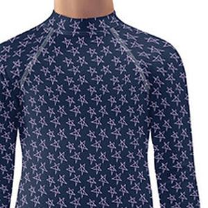 Étoiles imprimées Style personnalisé enfants vêtements équestres manches longues Horsekraft couche de base chemises équitation course haut tendance plus récent - Product Image 5
