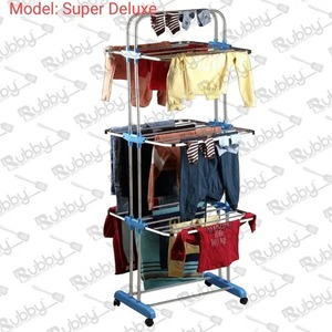 Séchoir à linge autoportant pliable, organisateur de vêtements réglable pour chambre, salle de bain, balcon - Product Image 6