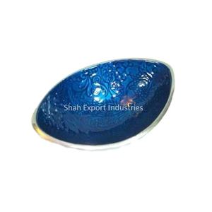 Impresionante Frutero de aluminio decorativo con esmalte verde, la mejor forma para el hogar y la boda, cuencos para servir comida - Product Image 2