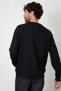 Wholesale Custom 350 Gsm 100% Cotton Crewneck <b>Sweatshirts</b> Men Winter Solid Eco-Friendly Plain Dyed Fleece Custom Logo - Product Image 2
