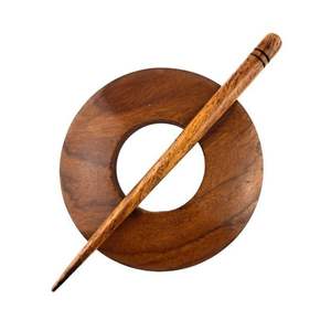 Pasador de Pelo de Madera Premium Hecho a Mano, Accesorio de Artesanía de Bambú y Madera para Mujeres y Niñas - Product Image 5