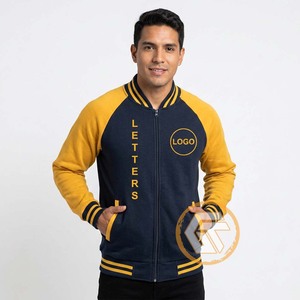 Pour |   Blouson universitaire brodé en molleton de coton pour homme Phi, avec logo frontal, haute qualité, respirant, séchage rapide, automne, style grec - Product Image 4