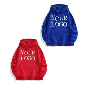 เสื้อฮู้ดดี้โอเวอร์ไซส์ผ้าฝ้าย 100% คุณภาพสูงสำหรับผู้ชาย พิมพ์ลายฤดูหนาว แบบเรียบ - Product Image 6