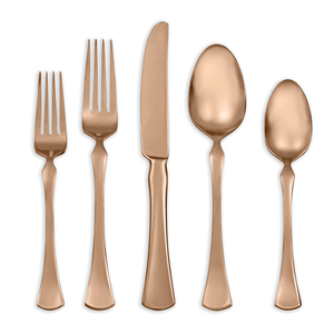 Ensemble de couverts élégants en acier inoxydable finition miroir avec cuillère, fourchette et couteau pour mariage, fête, hôtel, restaurant, à prix avantageux - Product Image 2