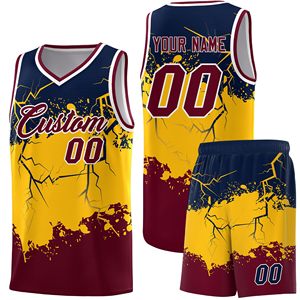 Conjuntos de Uniformes de Baloncesto para Hombre Adulto, Transpirables, de Secado Rápido, sin Mangas, Personalizables, Ropa Deportiva de Equipo para Verano - Product Image 1