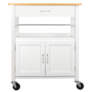 ห้องครัวพกพาไม้ไผ่แข็งแรงอเนกประสงค์ประกอบด้วยตู้ลิ้นชักและตะขอแขวนผ้าเช็ดตัวสำหรับการจัดระเบียบ - Product Image 3