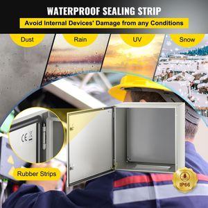 Contenitore Elettrico in Metallo NEMA 4X 24x24x12 IP66 Resistente ad Acqua e Polvere per Uso Esterno e Interno - Product Image 2